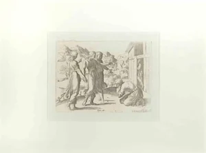Giovanni Lanfranco, Genesis 18, Old Testament Story, Etching, 1607