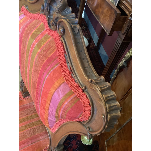 1950s French Louis XV Style Walnut Side Chairs - Pair For Sale - Image 10 of 12
