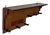 Art Deco Amsterdamse School Wall Coat Rack in Oak and Padouk, 1920s For Sale