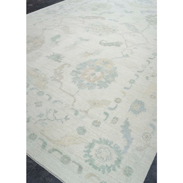 Gray Turkish Oushak Rug 9'11" x 14'5" #20358 For Sale - Image 8 of 8