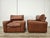 Moroso Osaka Brown Leather Armchairs by Moroso, 1980, Set of 2 For Sale - Image 4 of 18