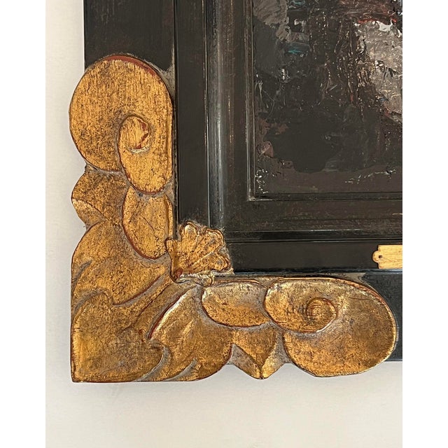 1950s Eugene Francis Savage (American, 1883-1978) Woman in a Hat, Oil on Board For Sale - Image 5 of 6