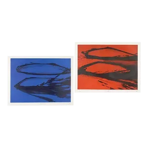 Sydney Drum, Pair of Abstract, Etching