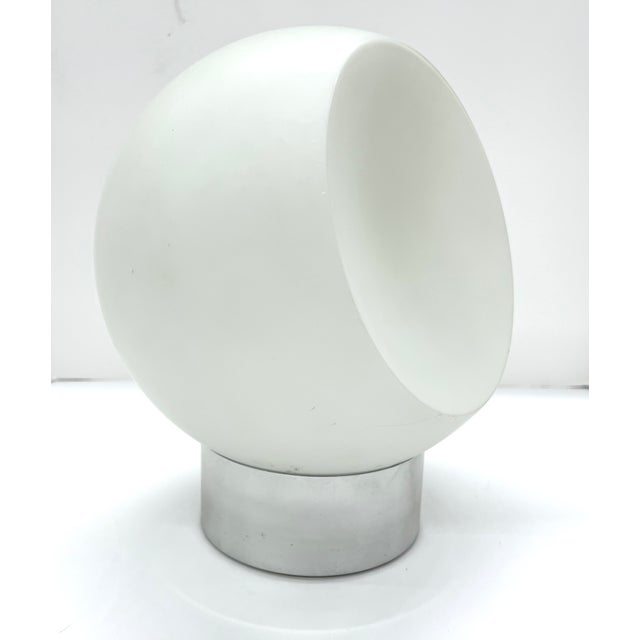 Robert Sonneman Vintage Mid Century Modern Crescent Chrome And Glass 3-Way Table Lamp $1800 Authentic vintage 1960s Robert...