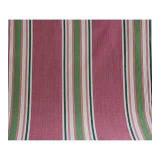Brunschwig & Fils Heavy Striped Linen Fabric- 2 Yards For Sale