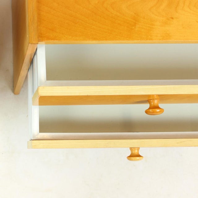 Wood Vintage Square Bedside Tables from Up Závody, 1980s, Set of 2 For Sale - Image 7 of 14