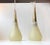 Vintage Italian Threaded Glass & Brass Pendant Lights, 1970s, Set of 2 For Sale - Image 9 of 9