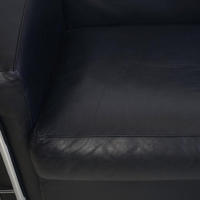 Black LC2 Three-Seater Sofa in Black Leather from Le Corbusier, 2000s For Sale - Image 8 of 18