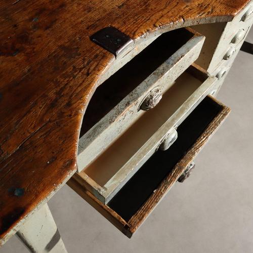 Industrial Table with Four Workstations For Sale - Image 5 of 16