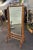 Magnificent antique solid oak psyche mirror, bamboo style, colonial period circa 1900. Elegant and rare model, with exotic...