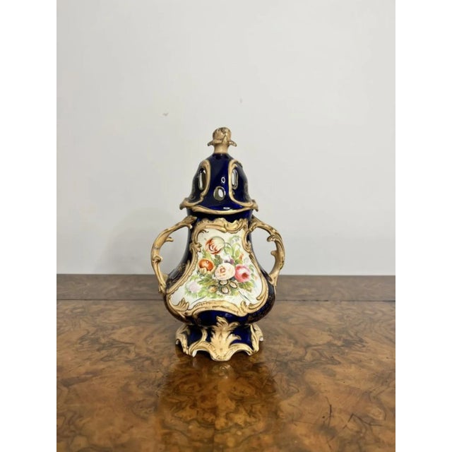Mid 19th Century Antique Samuel Alcock Pot Pourri Vase and Cover, 1840s For Sale - Image 5 of 5