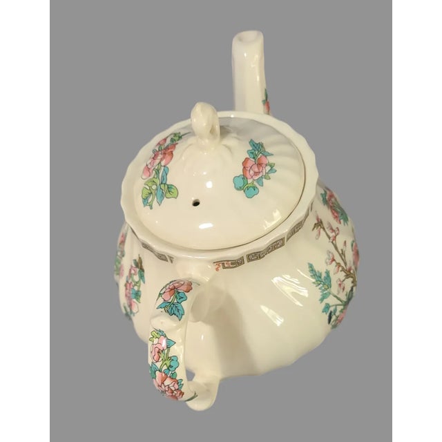 Vintage Asian Inspired Sandler England Indian Tree Floral Tea Pot For Sale - Image 4 of 8