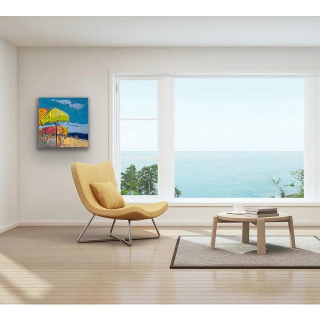 Impressionist Impressionistic Seascape Original Oil Painting For Sale - Image 3 of 9