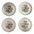 Vintage Wedgwood Kutani Crane Bone China Coasters - Set of 4 For Sale