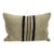 Turkish Hemp Pillow Cushion Natural Beige Black Pillow Cushion Cover 16" x 24" For Sale