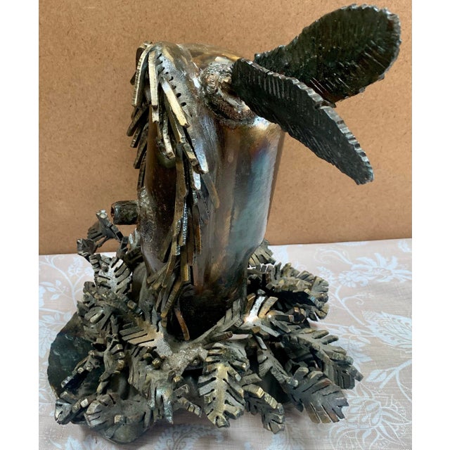 1970s Large Monumental Brutalist Joe Lester Southwestern Kachina Sculpture - Welded Mixed Metal Native American Style Figure, 25 LBS For Sale In Los Angeles - Image 6 of 7