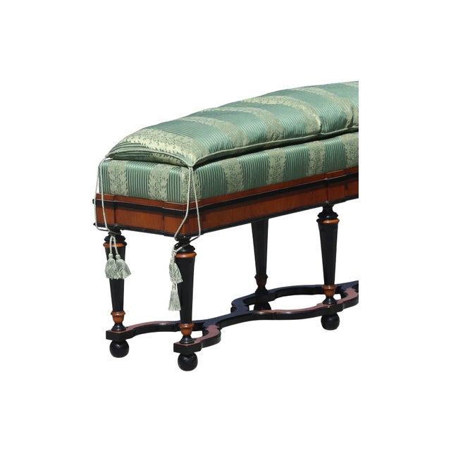 The Baroque Style Part Ebonized Window Seat is a stunning piece of antique furniture originating from France during the...