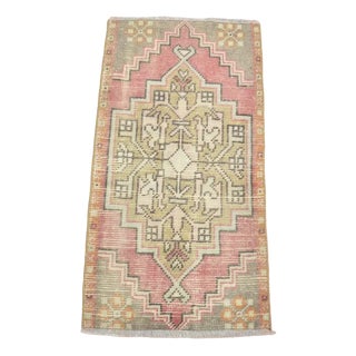 Small Turkish Handmade Wool Rug, 1960s For Sale
