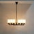 Vintage Six-Light Chandelier in Brass with Teak and Black Metal from Philips, 1960s For Sale - Image 6 of 12