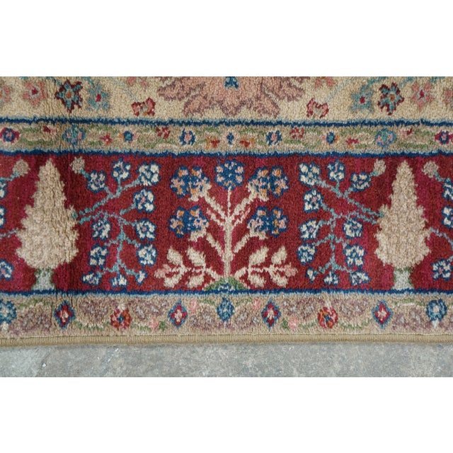 Textile Vintage Karastan 900-901 Tea Wash Samovar 100% Wool Geometric Area Rug 4' X 6' For Sale - Image 7 of 14