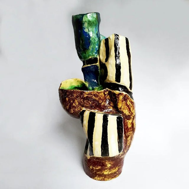 Sculptural Vase from Ceramica Fiorentina, 1950s For Sale - Image 6 of 13