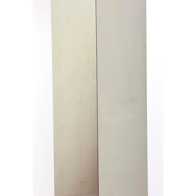 1970s 1970's Vintage Rare Neal Small Floor Lamps in Chrome With White Resin Bases Pair For Sale - Image 5 of 9