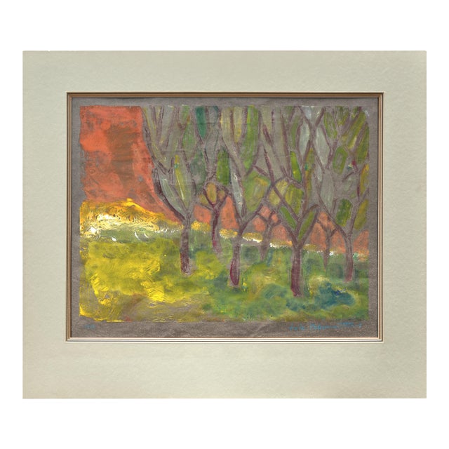 Mid Century Landscape -- Edge of the Forest by Fritz Blumenthal For Sale