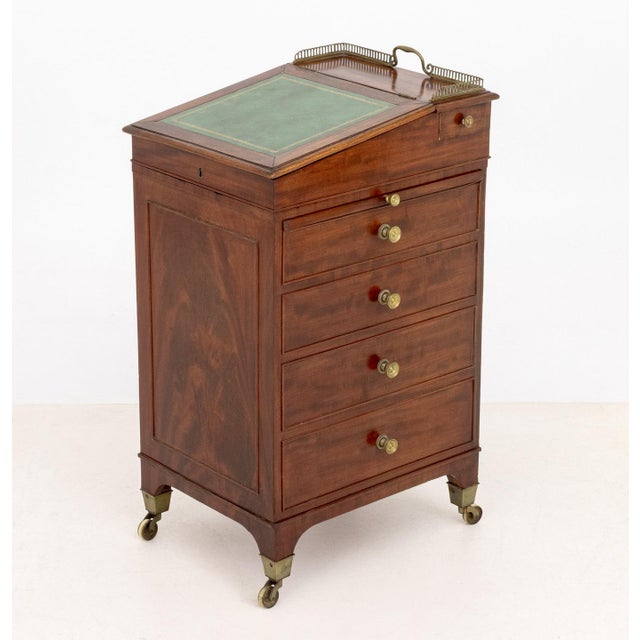 English Regency Mahogany Davenport Desk, 19th Century For Sale - Image 9 of 13