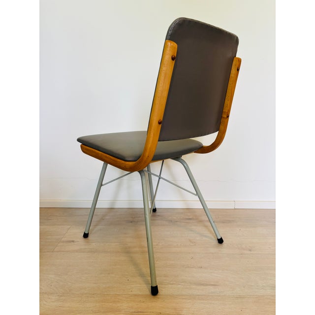 Metal Mid-Century Dining Chair by Miroslav Navrátil for Ton, 1970s For Sale - Image 7 of 12