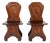 Antique English Hall Chairs, 1700s, Set of 2 For Sale