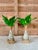 Pair Tropical Coastal Canvas Manila Palm Trees For Sale - Image 9 of 10