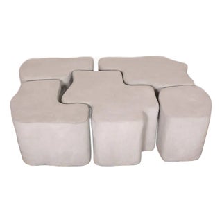 Sawa Gray Concrete Coffee Table For Sale