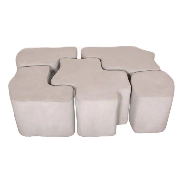 Sawa Gray Concrete Coffee Table For Sale