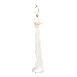 Knotted & Draped Plaster Floor Lamp For Sale