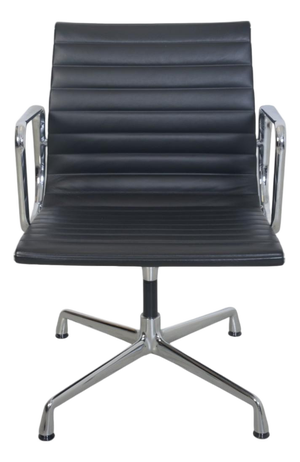 EA108 Chair in Black Leather from Charles Eames, 2007