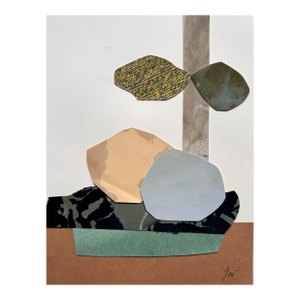 "Magic Still Exists 5" Original Mixed-Media Collage on Paper by Zac Woodiel