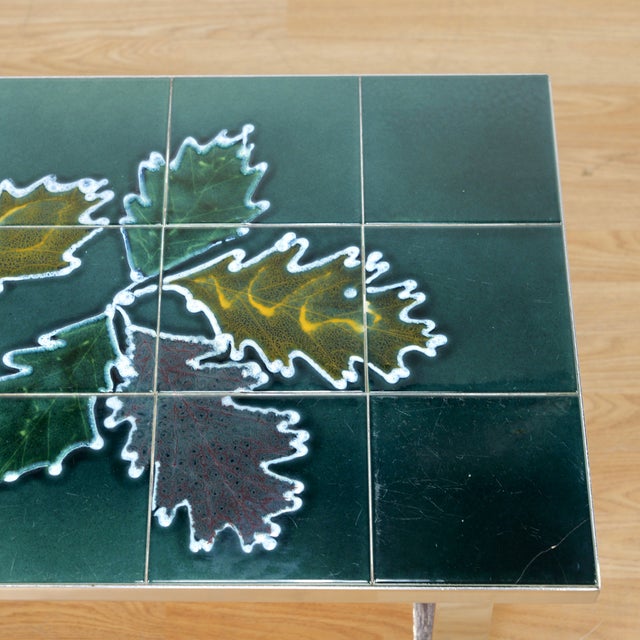 1970s Post Modern Chrome & Tile Coffee Table For Sale - Image 9 of 10