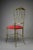Brass and Red Velvet Chiavari Chair, 1950 For Sale - Image 10 of 13
