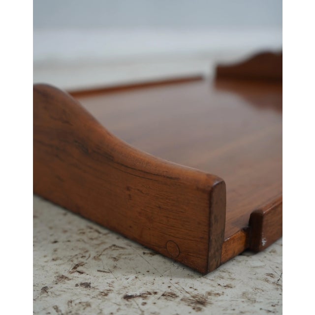 Stickley Stickley Unmarked Solid Cherry Serving Tray For Sale - Image 4 of 7