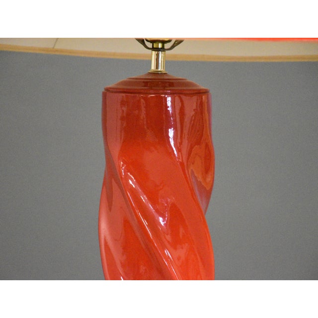 Mid 20th Century 1970s Michael Taylor Style Spiral Floor Lamp For Sale - Image 5 of 11