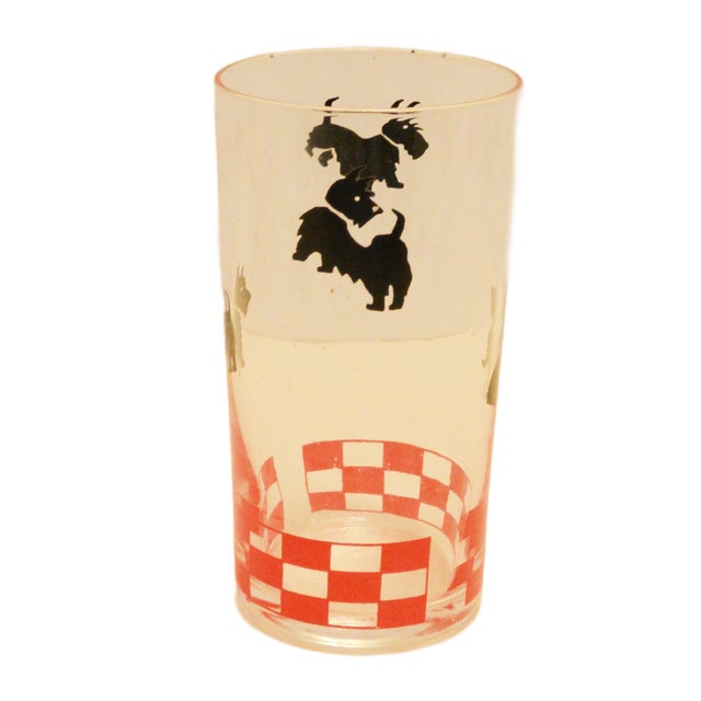 Rare 1950s Federal Glass "Scottie Dog" Ball Pitcher & 7-Piece Set For Sale - Image 11 of 12