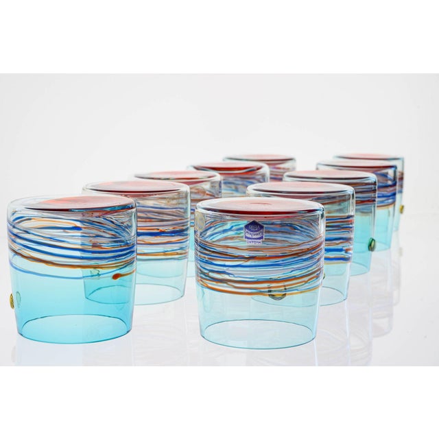 Young Collection Tumblers from Cenedese Murano, 1960s, Set of 10 For Sale - Image 9 of 18