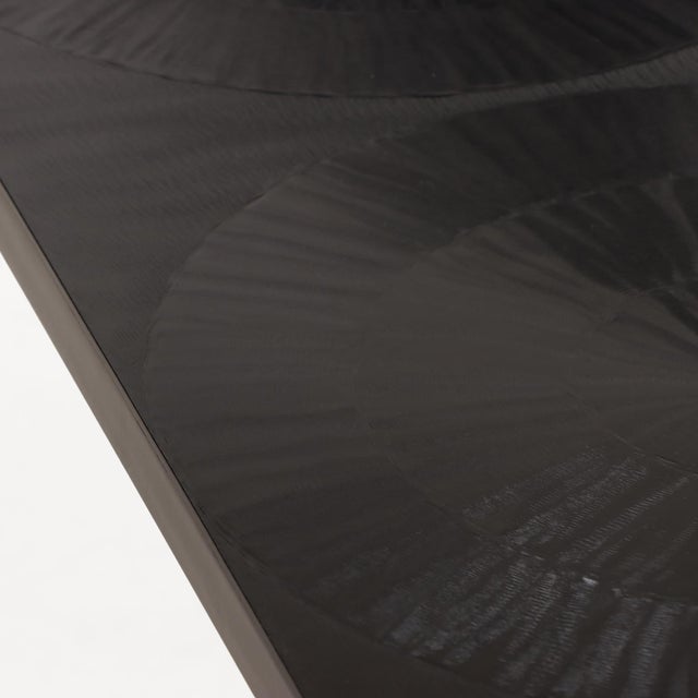 Black A Pair of Iron Console Tables in the Manner of Jean-Michel Frank For Sale - Image 8 of 8