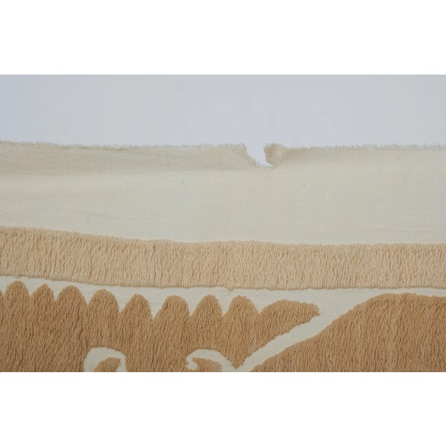 Textile Vintage Suzani Wall Hanging Decor With Neutral Color For Sale - Image 7 of 11