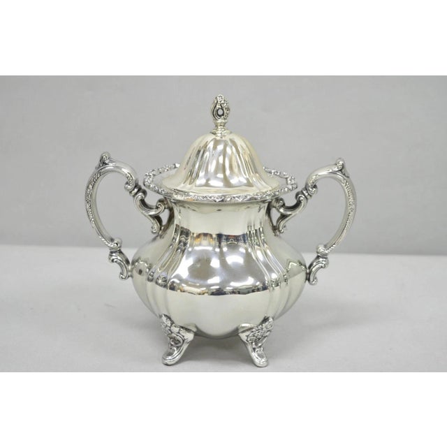 Vintage Towle Grand Duchess Victorian Silver Plated Tea Service Set - 4 PCS For Sale - Image 14 of 16