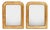 Small 19th Century French Gilt Rouge Louis Philippe Mirrors, Set of 2 For Sale