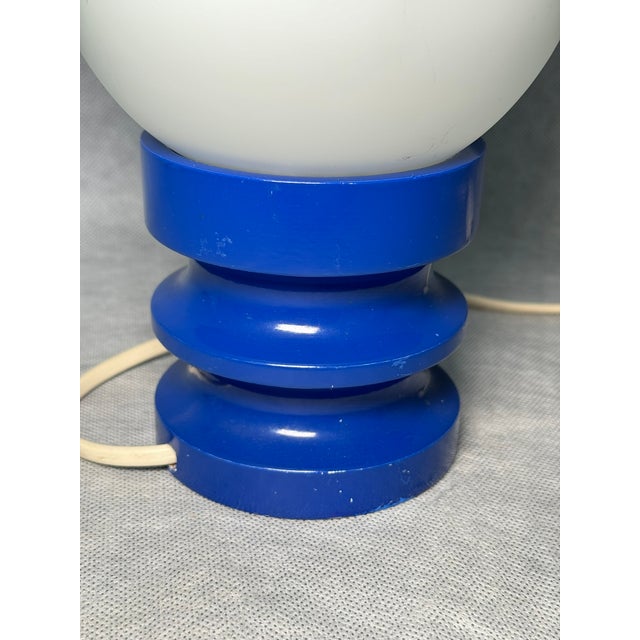 1970s Space Age Table Lamp with Spherical Shade, Germany, 1970s For Sale - Image 5 of 10