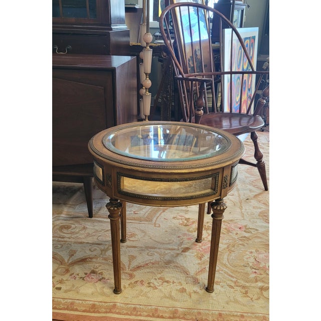 1910s Louis XVI Style Vitrine Table Signed R J. Horner For Sale - Image 10 of 12