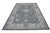Early 21st Century Gray & Blue Floral Design Handwoven Wool Modern Turkish Oushak Rug 9'9" X 13'11" For Sale In Houston - Image 6 of 10