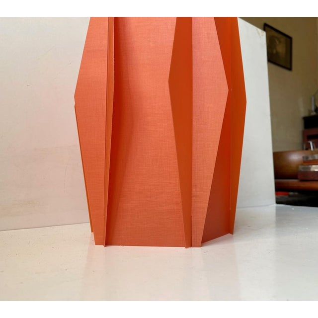 Mid-Century Orange Harlequin Hanging Lamp by Lars Eiler Schiøler for Hoyrup, 1960s For Sale - Image 6 of 10